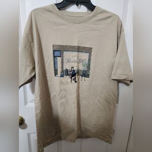 Beige Graphic Short Sleeve Tee
